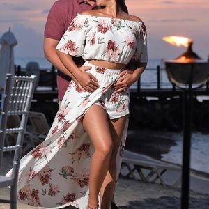 ILLA ILLA 2 piece floral maxi set